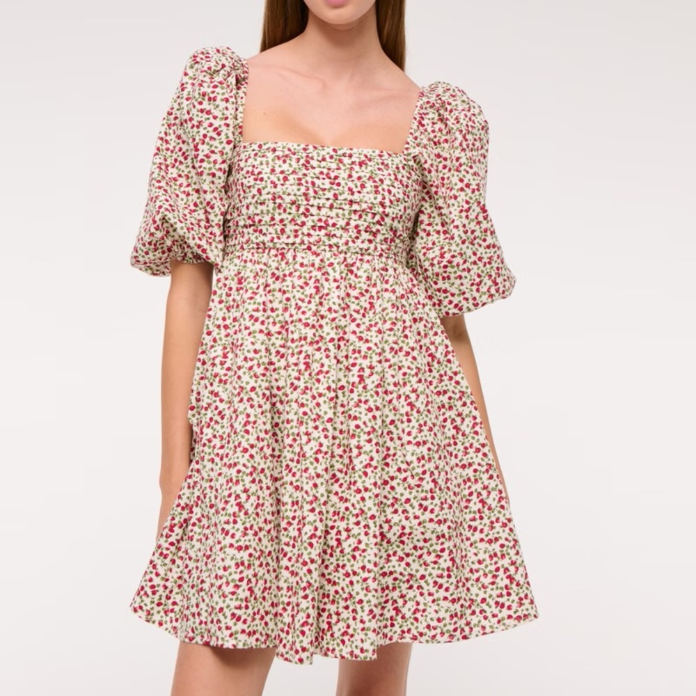 The A&F Emerson Poplin Puff Sleve Mini Dress